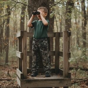 Red Head Brand Co. Boys Cargo Pants 6-7 Woodland Camo Hunting Outdoor cabincore